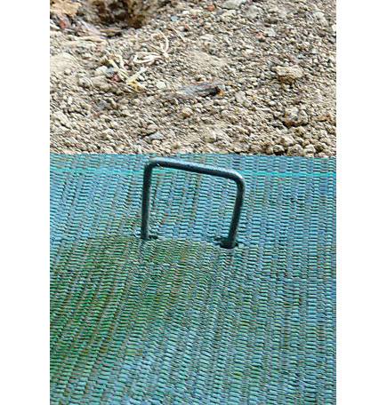 Agrafes métalliques 17cm x 3.5cm pour films paillage