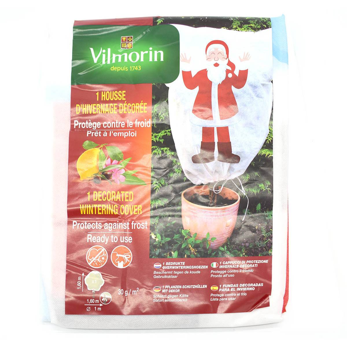 Winterabdeckung Vilmorin S. 30 g / m² weiß 1.60mx 1.60m Los 2