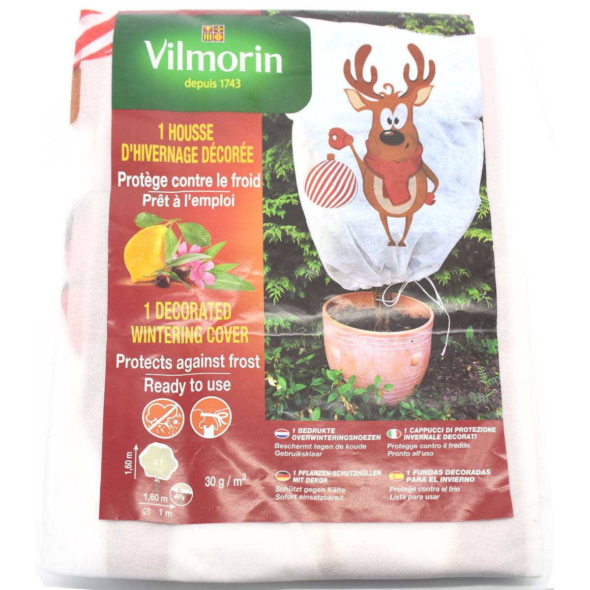 Vilmorin winter holster pp 30 g / m² white 1.60mx 1.60m pack of 2