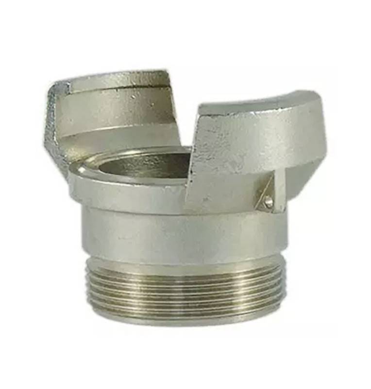 Half symmetrical fitting Guillemin, firefighter, no male stainless steel threaded socket lock