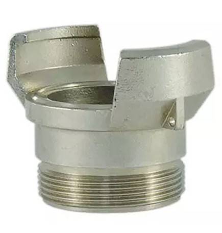 Half symmetrical fitting Guillemin, firefighter, no male stainless steel threaded socket lock