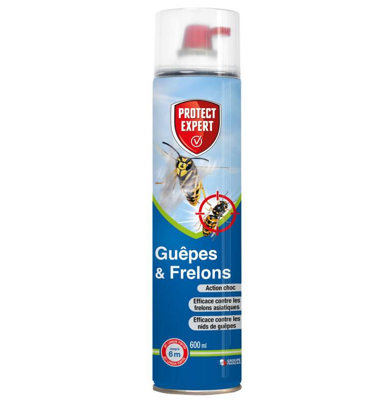 Guêpes et Frelons jet longue portée - Aérosol de 600ml