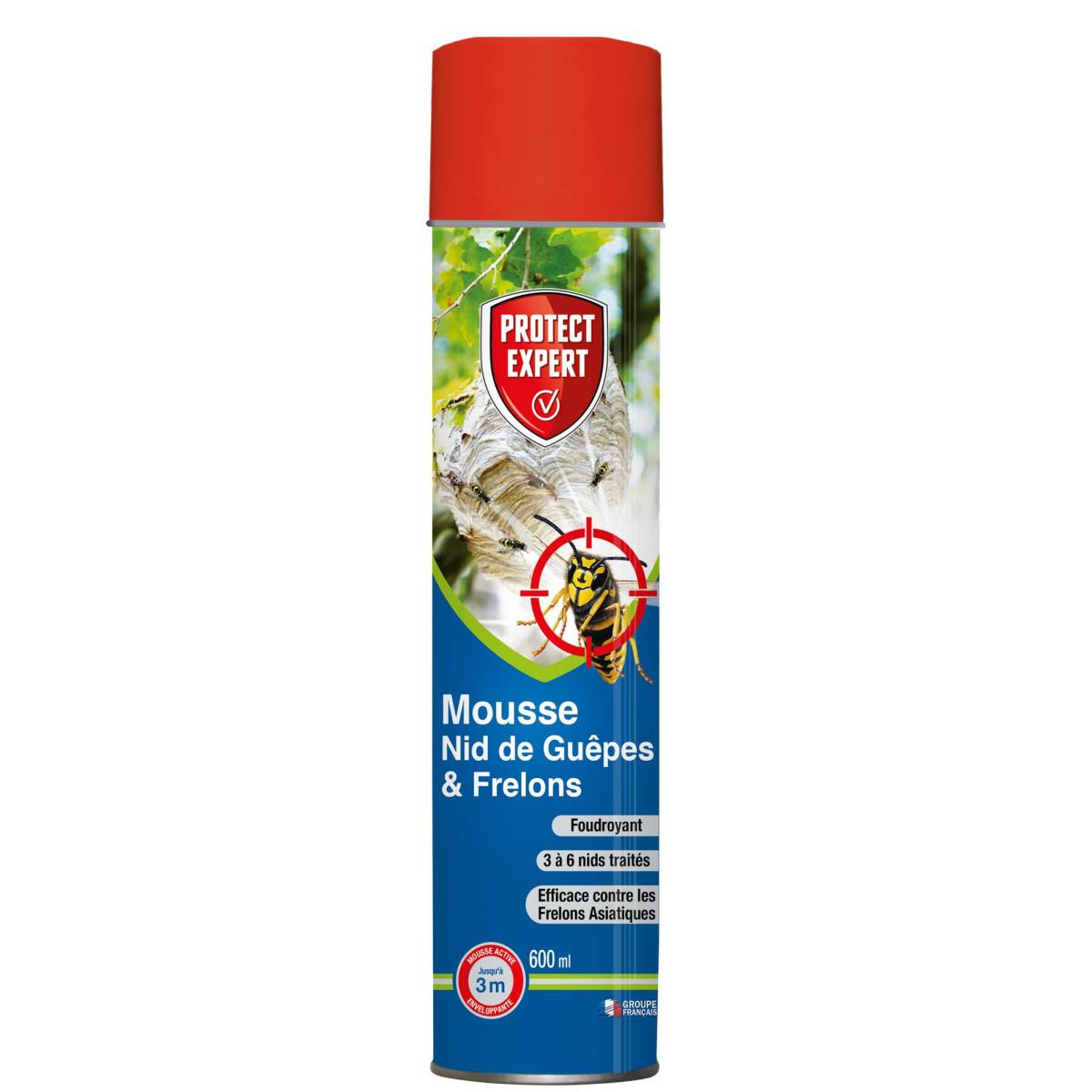 Mousse Nids de Guêpes et Frelons - aérosol de 600 ml