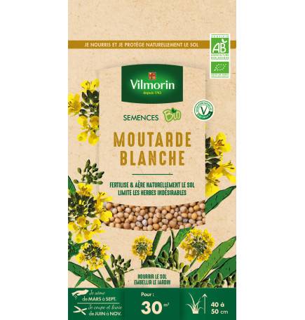 ORGANIC White Mustard Seeds, caja de 375 g