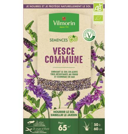 Graines de Vesce Commune Bio, boite de 375 grs