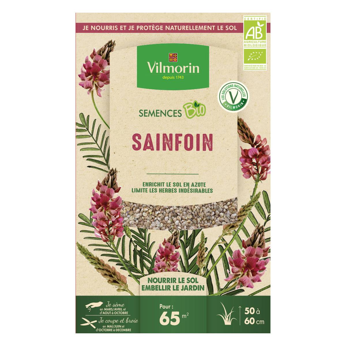 Graines de Sainfoin BIO , boite de 375 grs