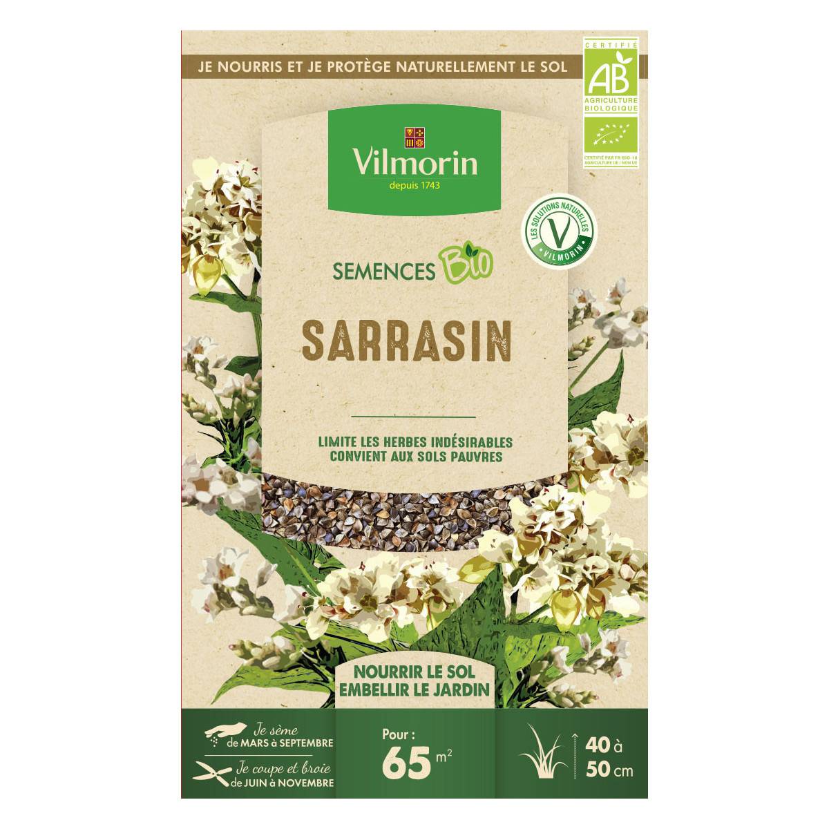 Graines de Sarrasin Bio , boite de 375 grs