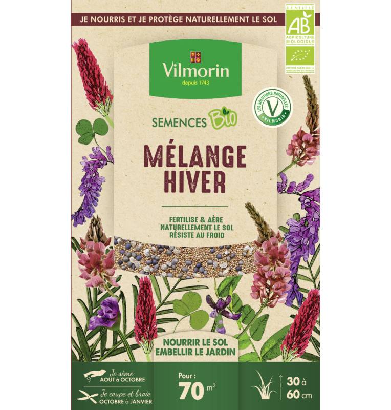 Graines Mélange Hiver Bio , boite de 250 grs