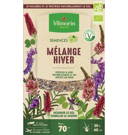 Graines Mélange Hiver Bio , boite de 250 grs