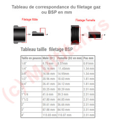 Crépine Inox filetée seule