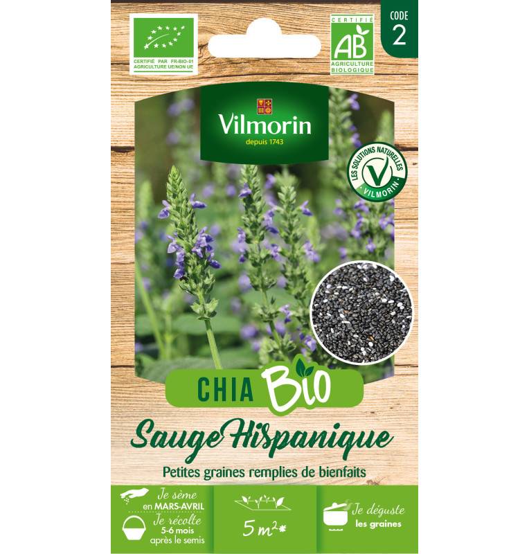 Sachet de graines CHIA - Sauge Hispanique - BIO