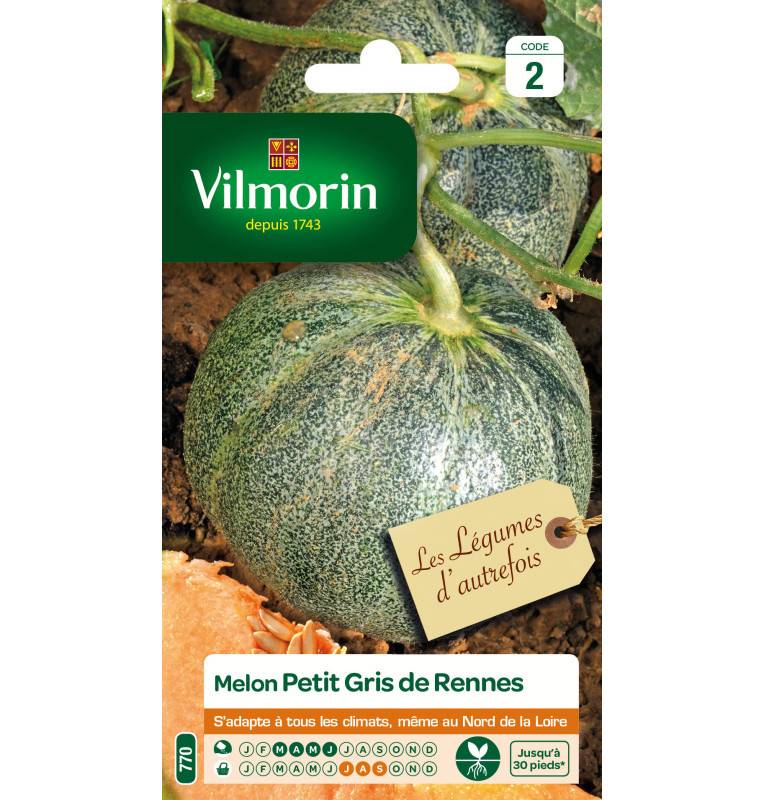 Sachet de graines Melon Petit Gris de Rennes