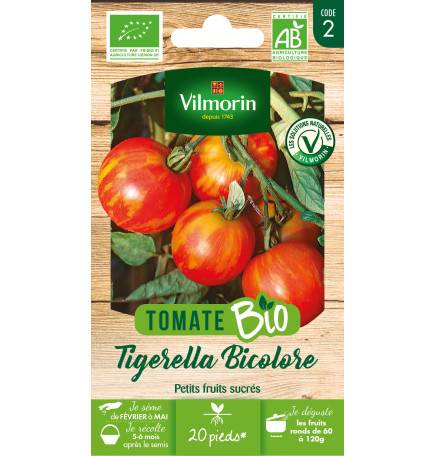 Sachet de graines Tomate Tigerella Bicolore BIO