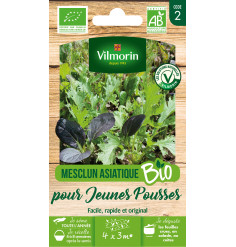 Sachet de graines Mesclun Asiatique pour Jeunes Pousses BIO