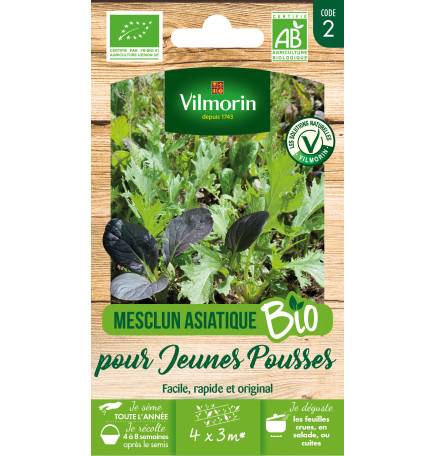 Sachet de graines Mesclun Asiatique pour Jeunes Pousses BIO