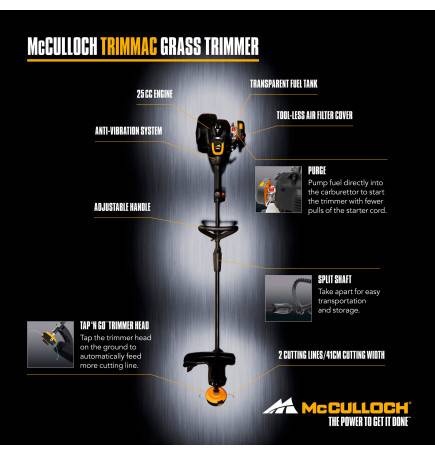 Coupe-bordures thermique McCulloch TRIMMAC