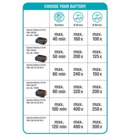 Elagueuse sur perche TCS 20/18V P4A avec batterie