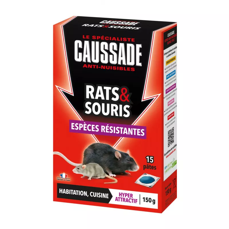 Appât poison pour souris & rats Fatal, 150 g