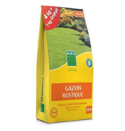 Gazon Rustique BHS, sac de 5 kilos dont 1 gratuit