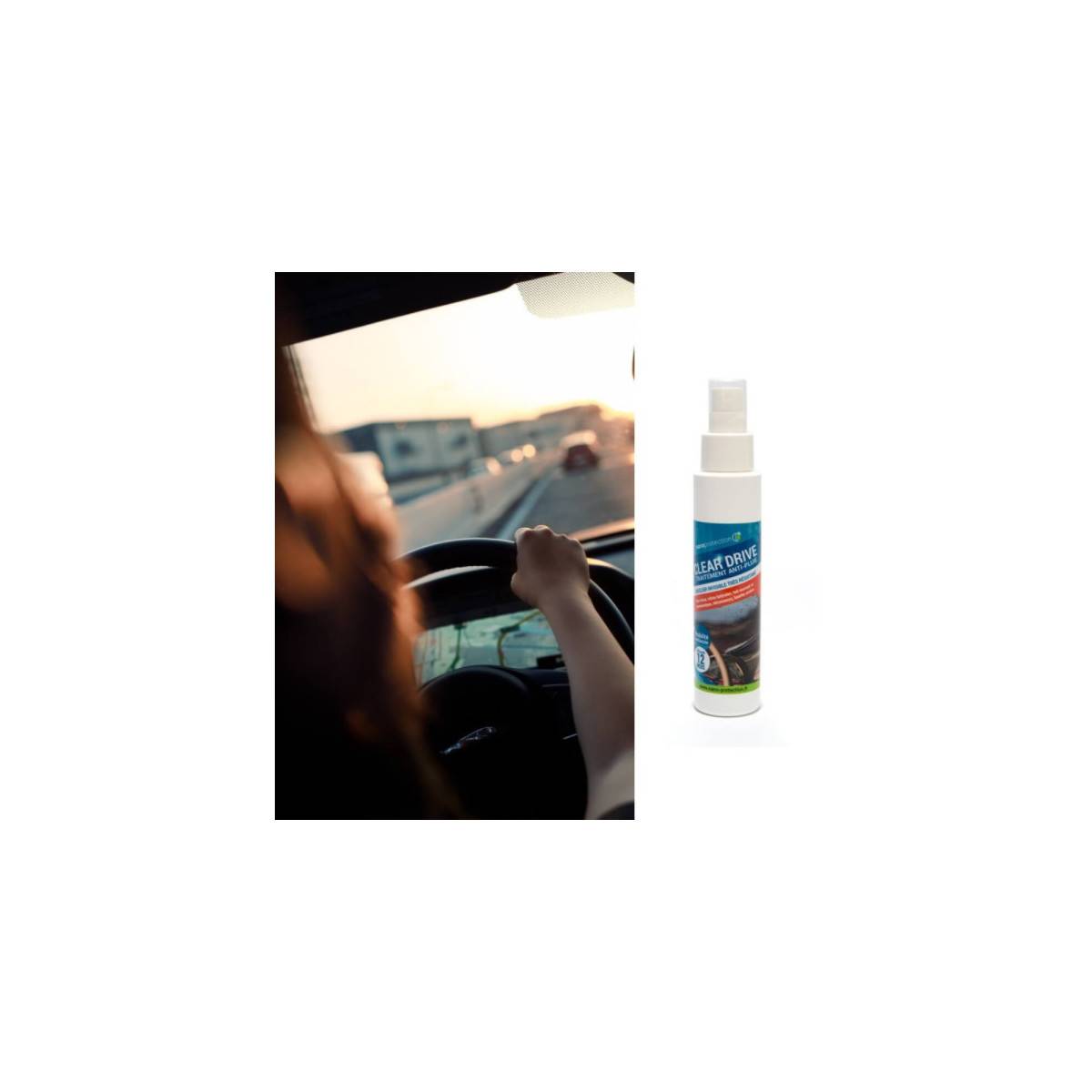 CLEAR DRIVE - Traitement anti pluie pare-brise et vitres automobile 100ml