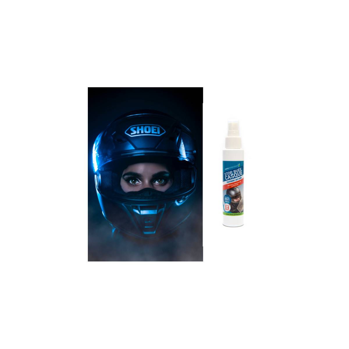 STOP BUEE CASQUES - Anti buée pour visière de casque moto 50ml