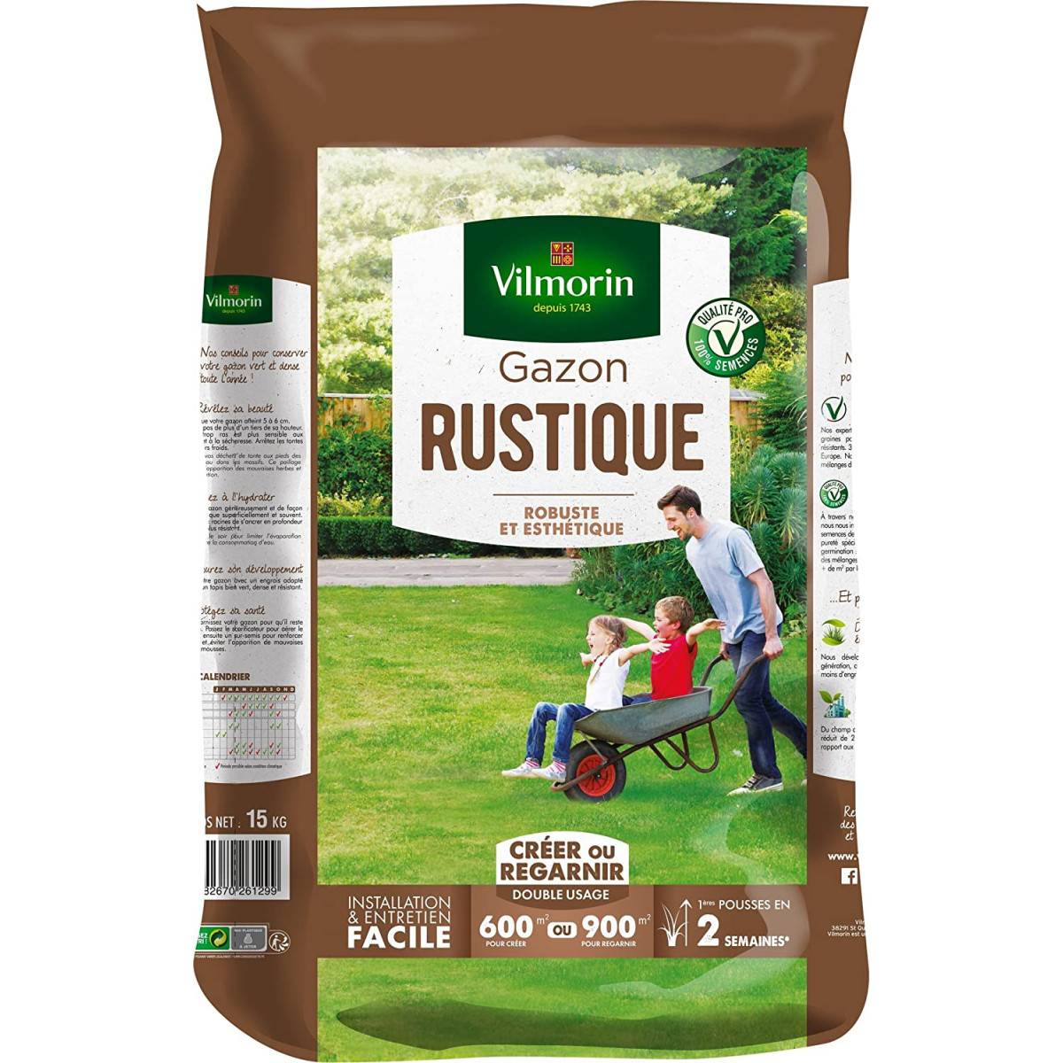 Tappeto erboso rustico 5kgs tra cui 1kg gratis