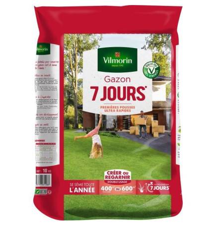 Gazon 7 jours 5 kgs dont 1 kg gratuit