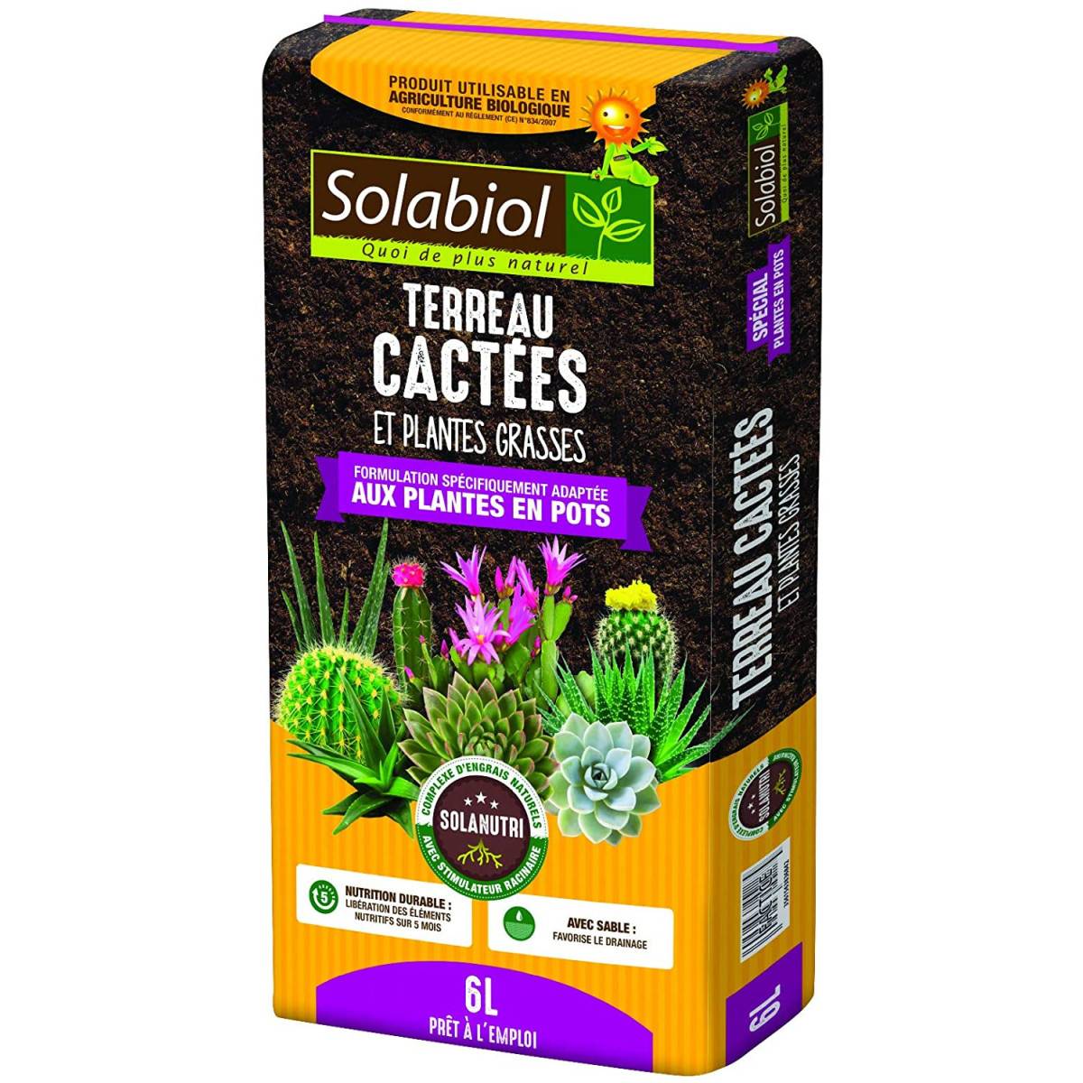 Terreau Cactées et plantes grasses 6L