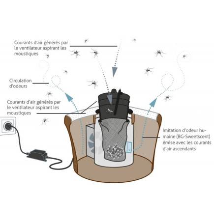 Piège à moustiques BIOGENTS BG-MOSQUITAIRE pour extérieur