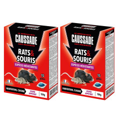 Raticide Rats - Mouse - Pat'Appât Resistant Species , box of 150grs ( 15x10grs)