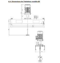 Agitateur / mélangeur pour cuve 1000 litres IBC
