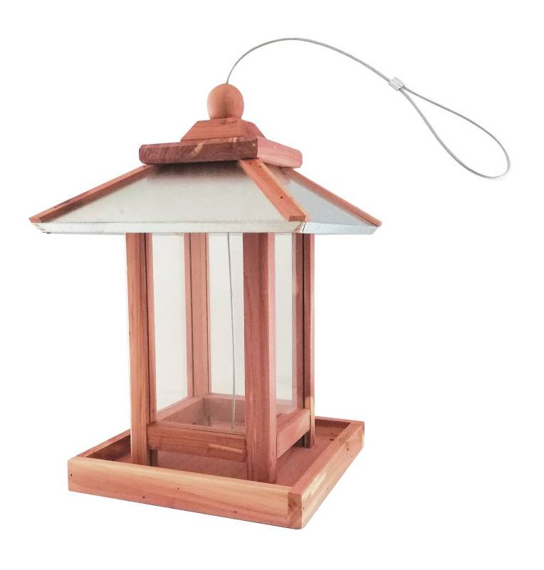 Mangeoire “Lumière RED CEDAR” pour oiseaux de la nature