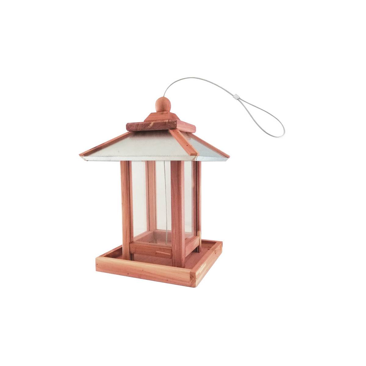 Mangeoire “Lumière RED CEDAR” pour oiseaux de la nature