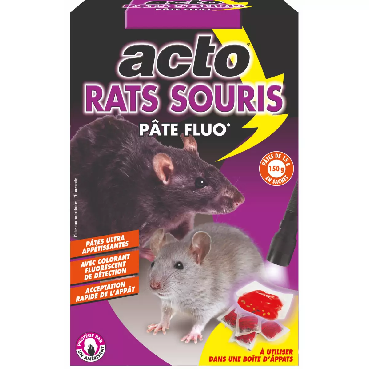 Appât anticoagulant en Pâte fraîche pour rats et souris, Frap Pat' - Tout  Pour Les Nuisibles