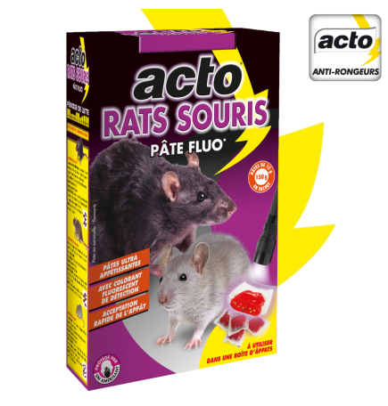 Pâte forte anti-souris et anti-rats 6 pièces RODI CLAC