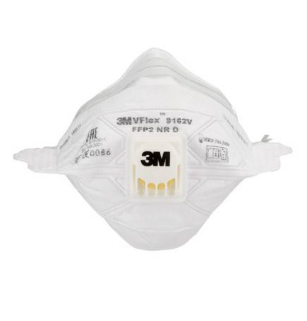 Masque Respiratoire VFlex™ 9162 3M™, Masque 3M™ blanc FFP2, Masque de protection respiratoire 3M™