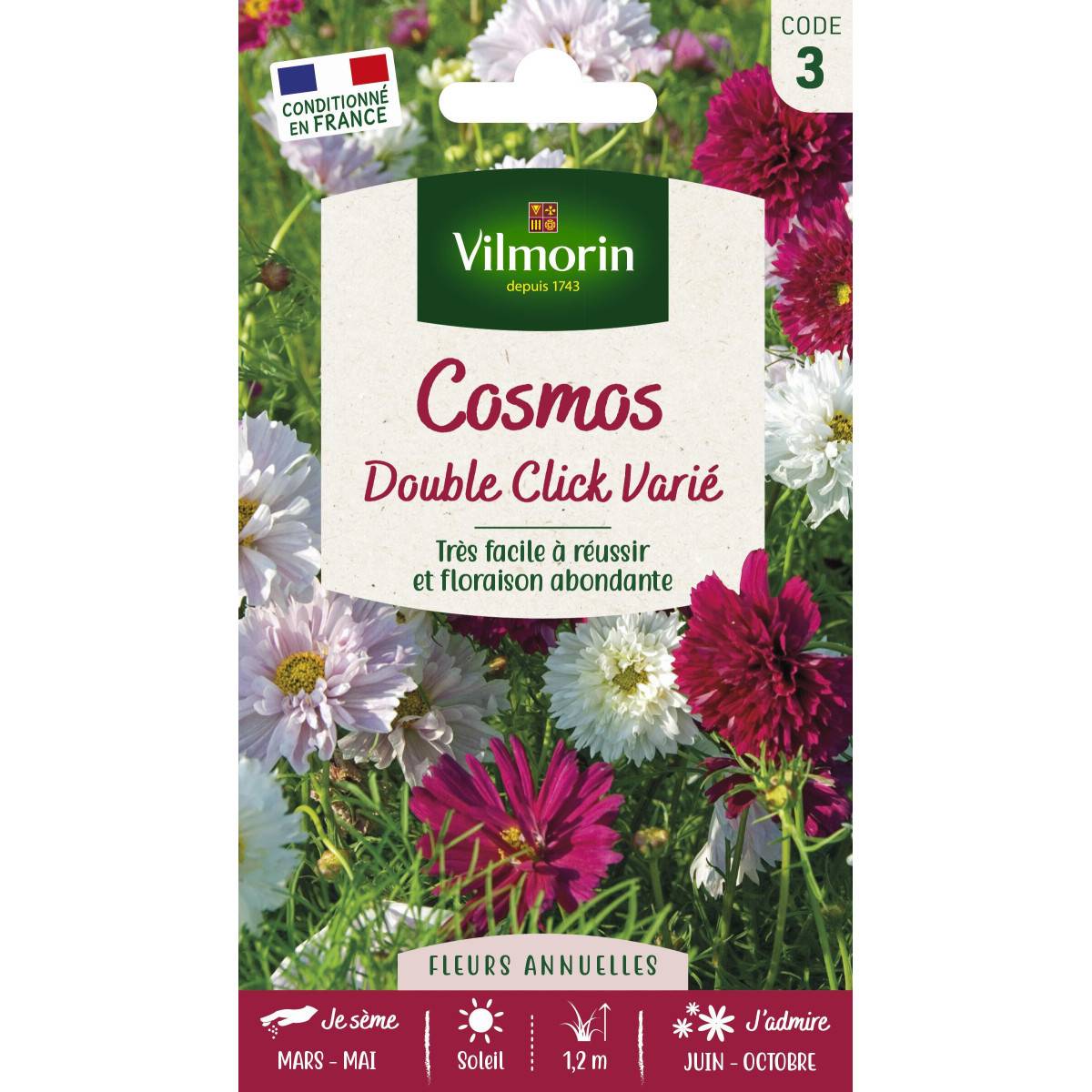 Graines Cosmos Double Click Varié