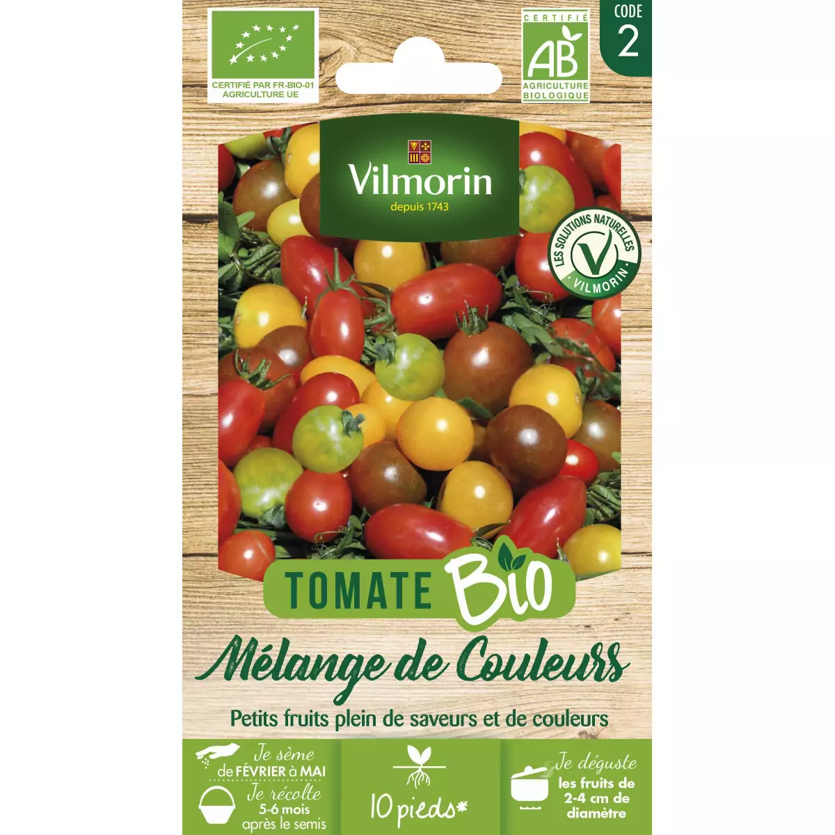 Vilmorin Graines de Tomates Matina BIO, 0,15 g