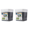 Secchio di Semi di Girasole Nero 2 kg per Nature Bird - Set di 2