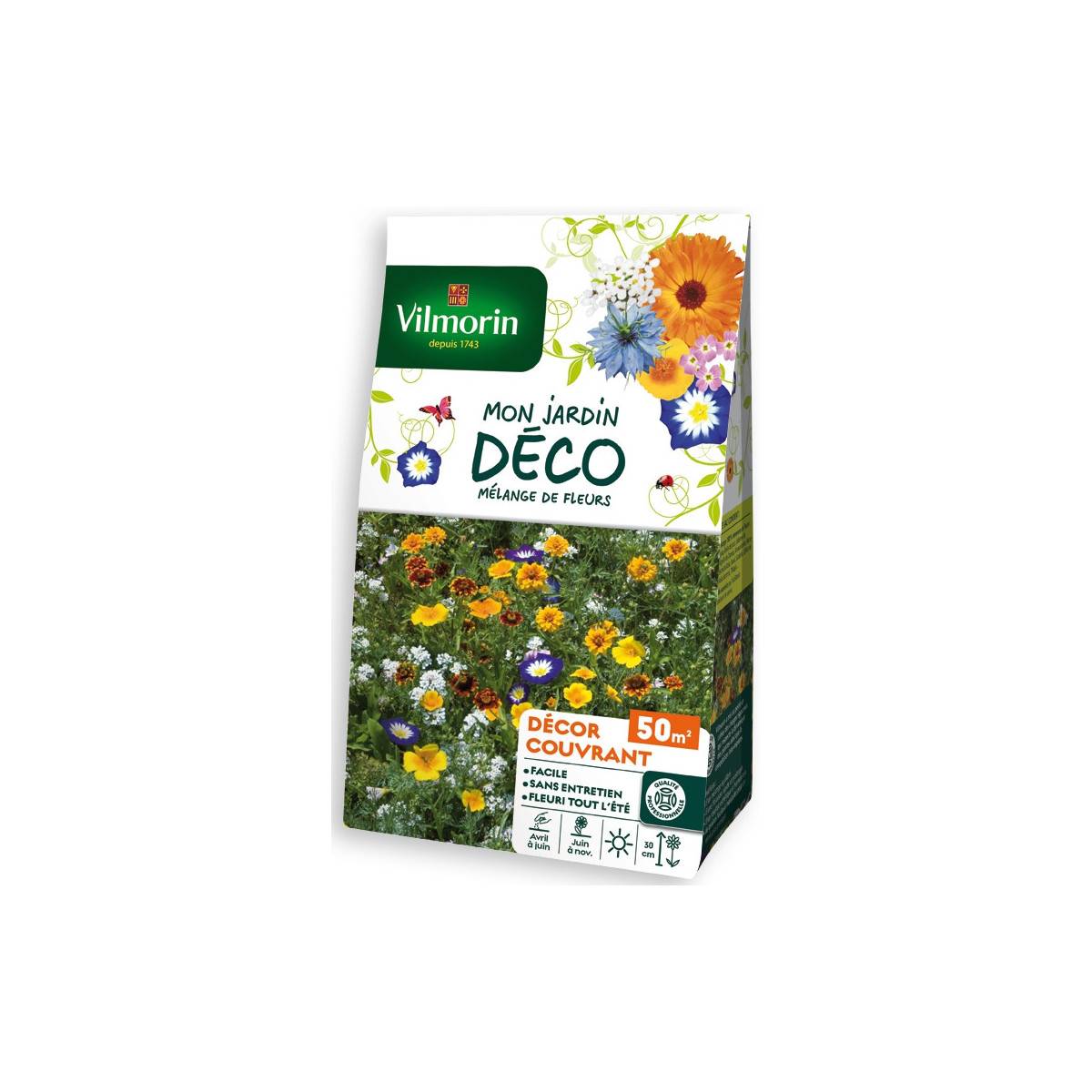 Sachet graines Mélange de fleurs Couvrant 50m2