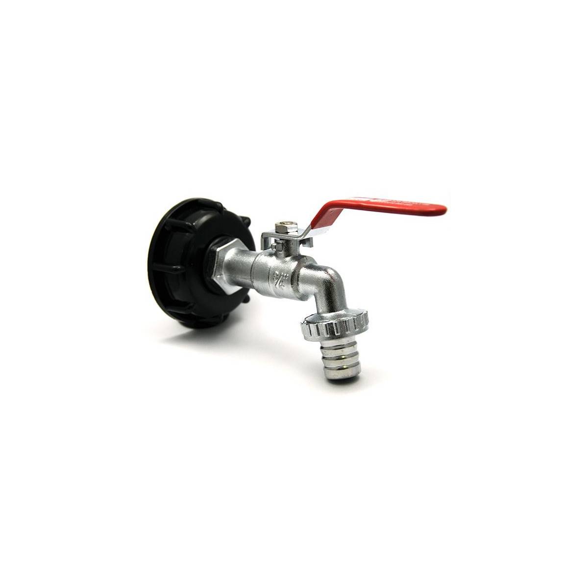 Raccordo femmina 2 "S60x6 - Ø 25mm maschio a destra scanalato