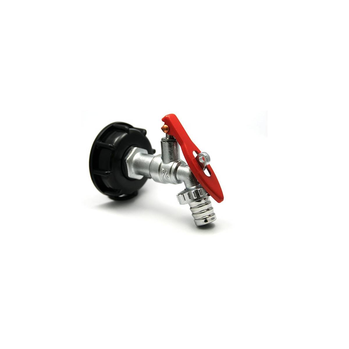 Raccordo femmina 2 "S60x6 - Ø 25mm maschio a destra scanalato