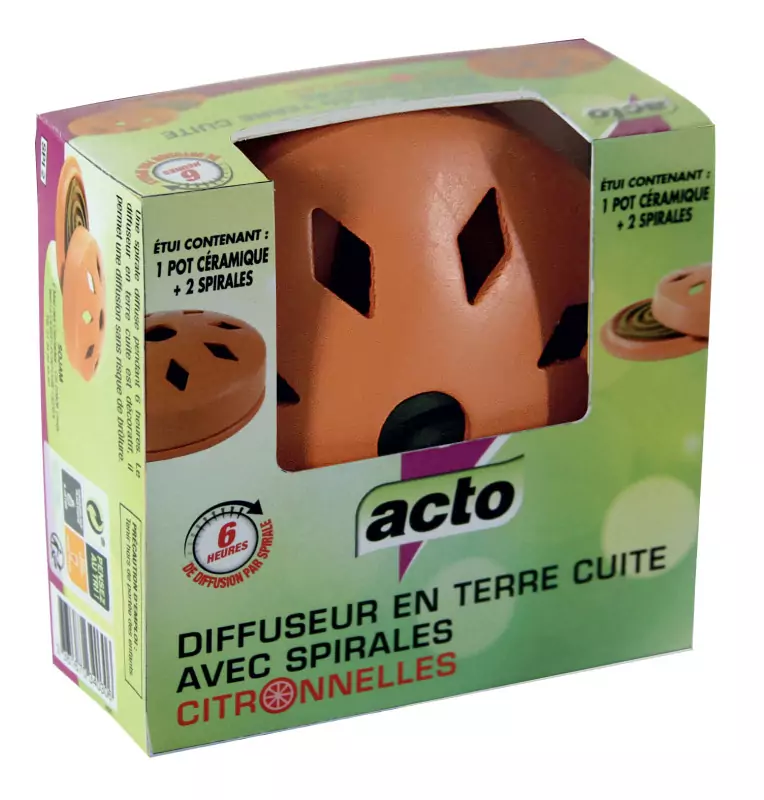 Acto cubo gaz - fumigène insecticide polyvalent, fabriqué en france