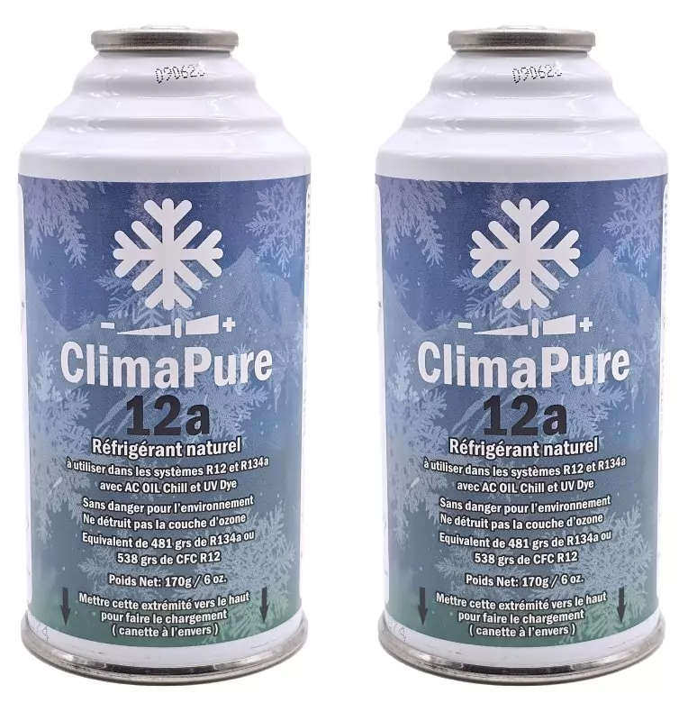 ClimaPure 12a Canette - Alternative Écologique Gaz Réfrigérant