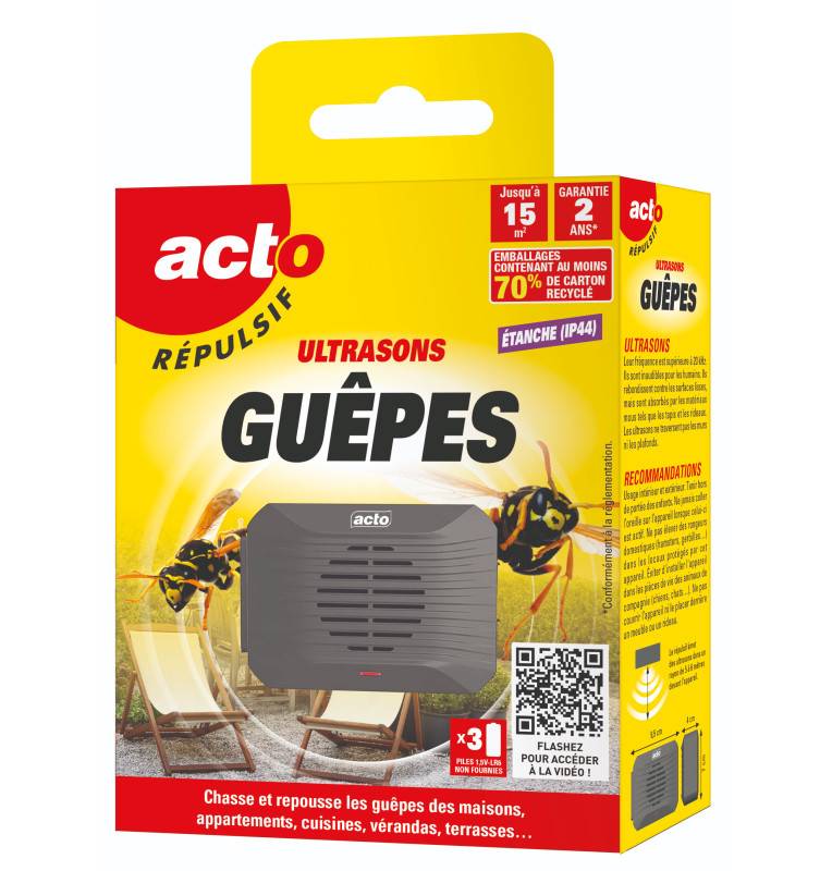 Répulsif ultrasons spécial guêpes