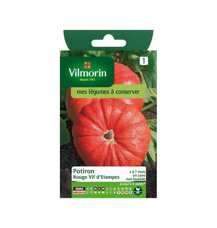 Fiche produit Potiron rouge vif d'etampes