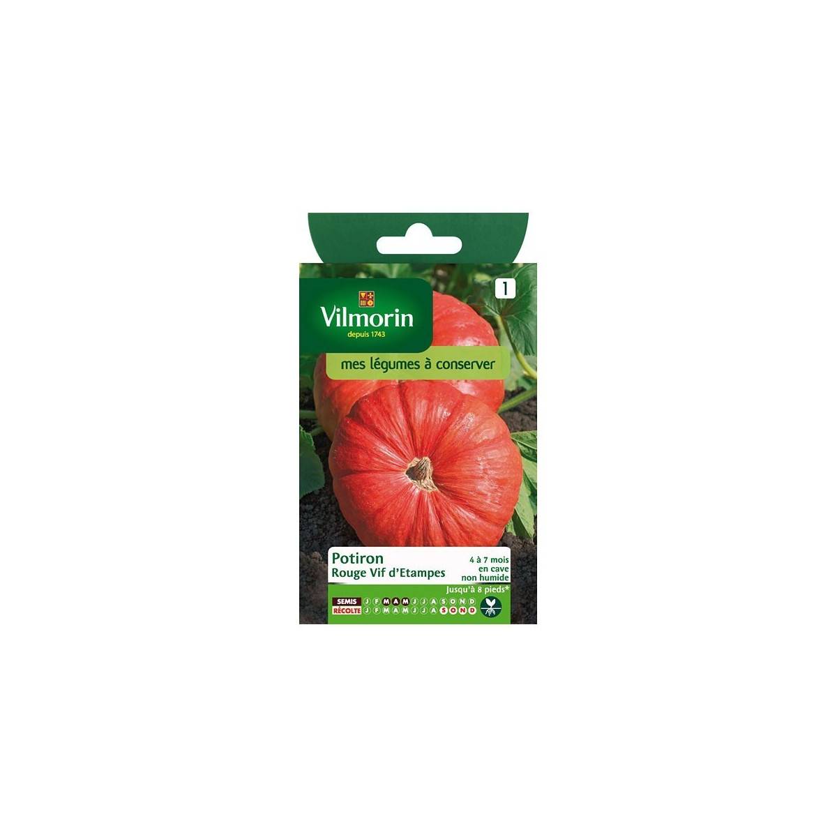 Fiche produit Potiron rouge vif d'etampes